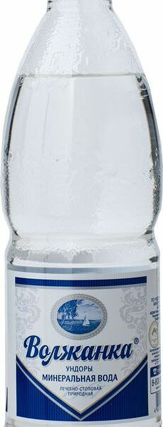 Вода Волжанка минеральная лечебно-столовая газированная, 500мл