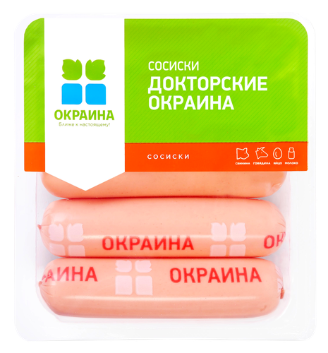 

Сосиски Окраина Докторские 350 г