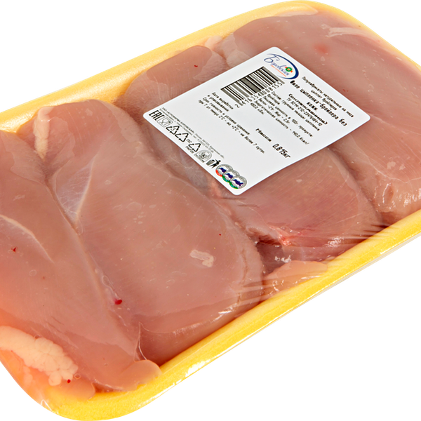 Филе куриное АФ БОРОВСКАЯ б/кожи охл. подложка вес до 1.0 кг