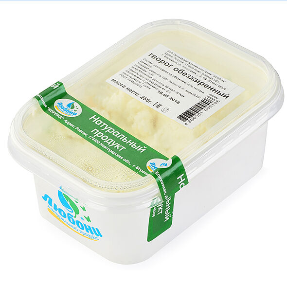 Творог обезжиренный Любони