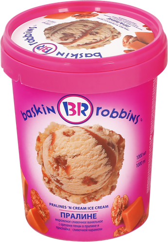 

Мороженое Baskin Robbins Пралине 1 л