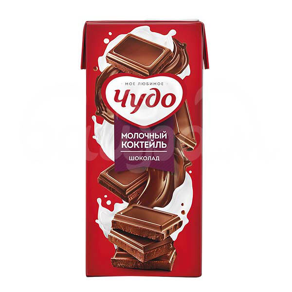 Коктейль молочный Чудо 2% 950гр  Шоколад Ультрапастеризованный пэт