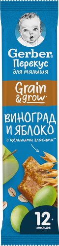 

Батончик фруктово-злаковый Gerber Grain&Grow Виноград-яблоко 25 г