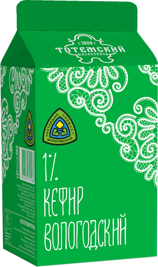 

Кефир ТОТЕМСКИЙ 1%, без змж 470 г