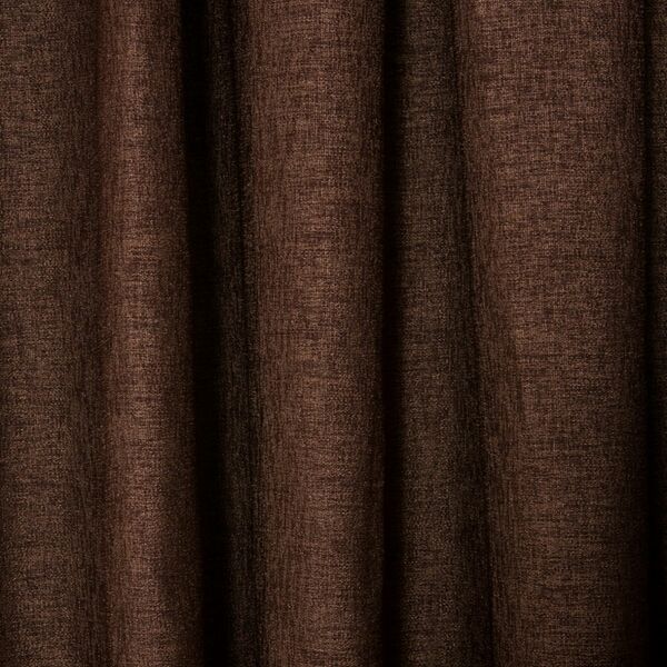 Портьера Блэкаут имитация льна, размер: 200х270см, без подгиба, на шторной ленте, терракот