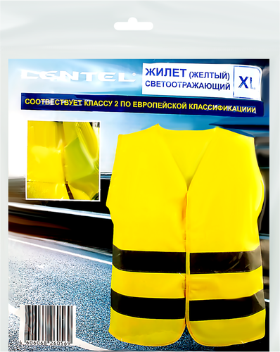 

Жилет светоотражающий Lentel желтый