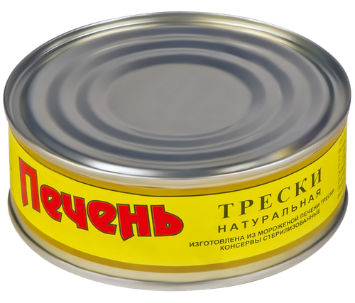 

Печень трески натуральная, 230г/250г