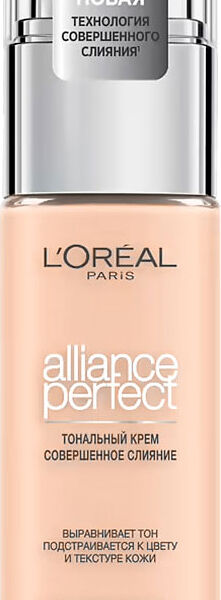 L'Oreal Paris Тональный крем Alliance Perfect совершенное слияние обогащенный гиалуроновой кислотой, тон 0.5N, 30 мл