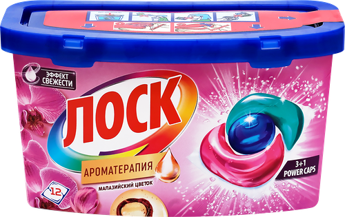 Капсулы для стирки Losk Капс Малазийский Цветок, 12 шт