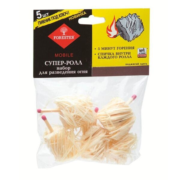 Набор для разведения огня Mobile BC-928М Супер-Ролл 5 шт ТМ Forester (Форестер)