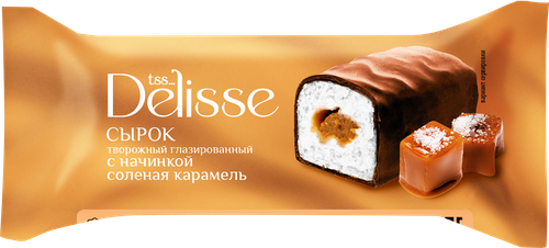 

Сырок творожный глазированный Delisse Соленая карамель 23%, без змж, 40 г