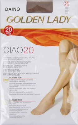 Гольфы женские Golden Lady Ciao 20 den daino 2 пары