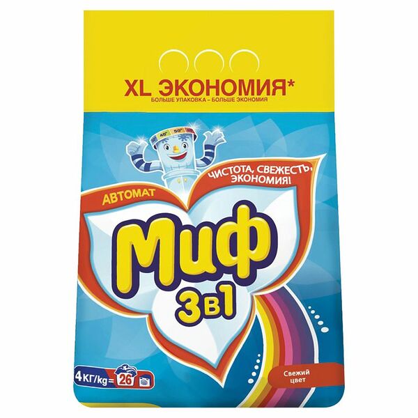 Стиральный порошок Миф Свежий цвет Автомат