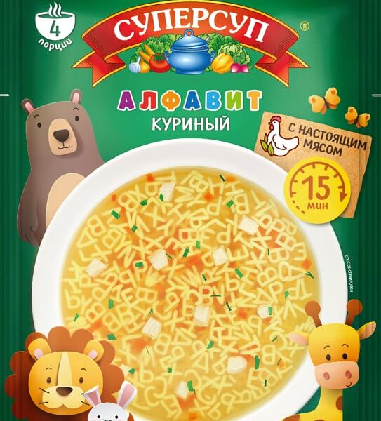 Суп Суперсуп куриный Алфавит 70г