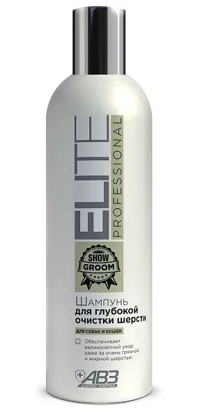 АВЗ Шампунь 270мл для глубокой очистки шерсти для собак и кошек Elite Professional 