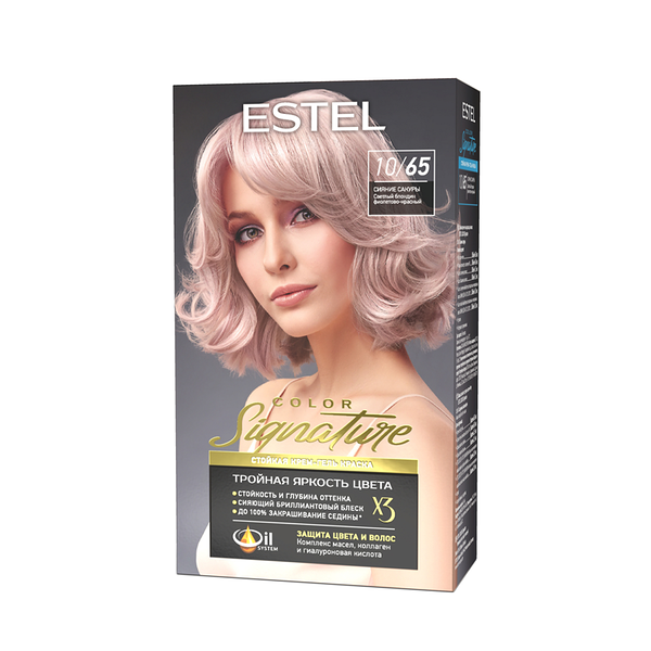 Стойкая краска для волос Estel Color Signature т.10/65 Сияние сакуры 145 мл
