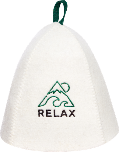 

Шапка для бани и сауны ГЛАВБАНЯ Sauna time/Relax, с вышивкой, Арт. Б40393Л