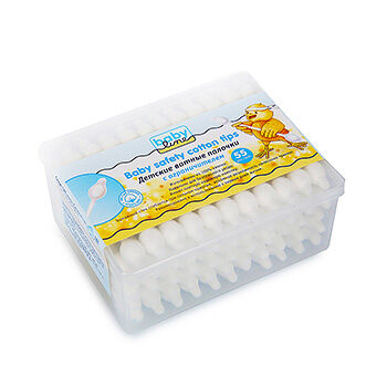 Ватные палочки детские Dr. Tuttelle с ограничителем, 55 шт.