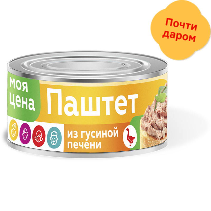 

Паштет Моя Цена из гусиной печени