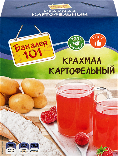 Крахмал картофельный БАКАЛЕЯ 101, 200г