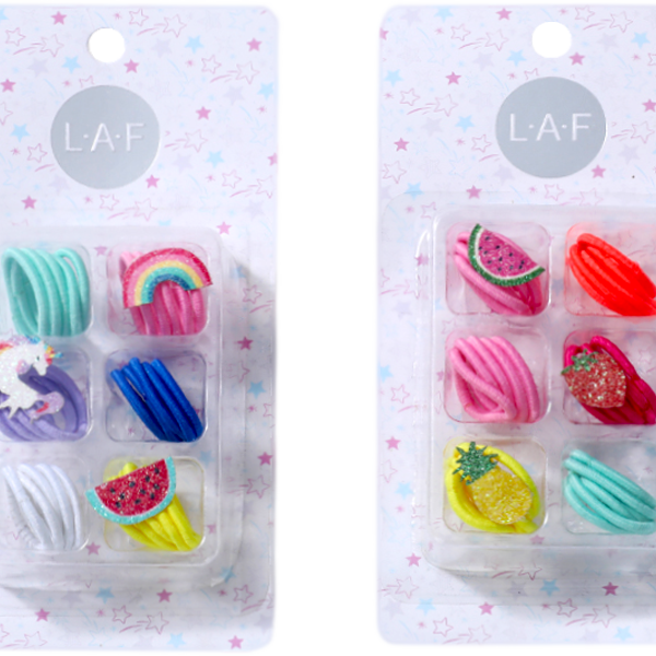 Резинки для волос Laf в ассортименте, 30 шт