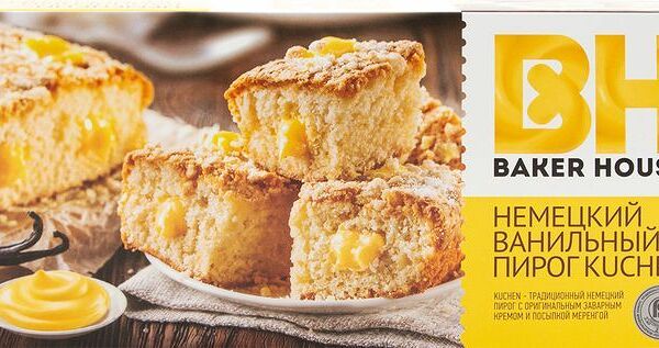 Пирог Kухен немецкий ванильный ТМ Baker House (Бейкер Хаус)