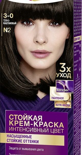 Крем-краска для волос Palette Стойкая Интенсивный цвет N2 тёмно-каштановый