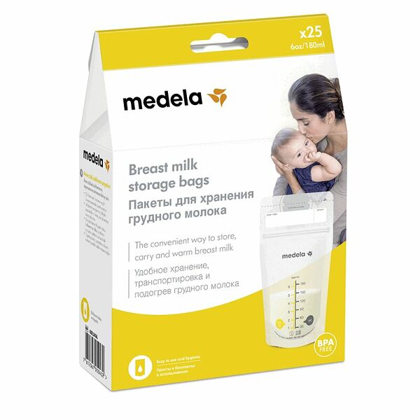 Пакеты для хранения грудного молока Medela 180 мл 25 шт