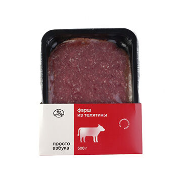 Фарш из телятины «Просто Азбука» 500 г, Россия