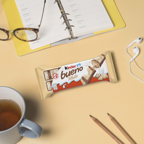 

Вафли Kinder Bueno White Белый шоколад с молочно-ореховой начинкой 39 г