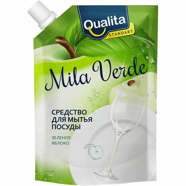 Средство Qualita Frutto Mila Verde для мытья посуды, фруктов и овощей 450мл