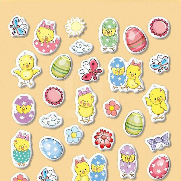 Наклейки ТопПродукт объемные Ассорти