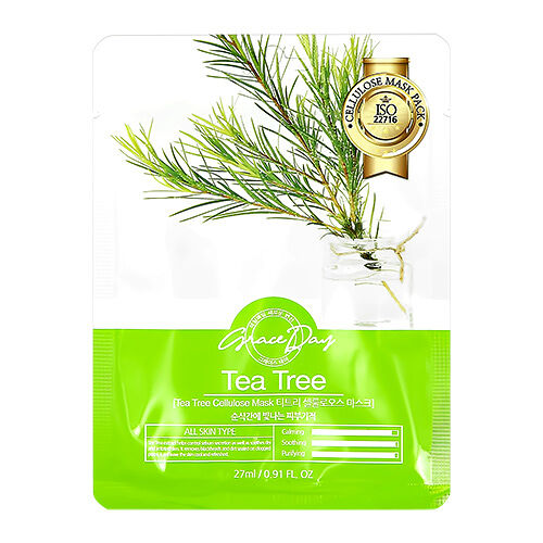 Маска для лица Grace Day с экстрактом чайного дерева (успокаивающая) 27 мл