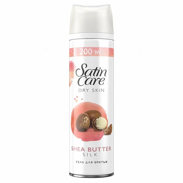 Гель для бритья Satin Care для сухой кожи Масло ши, 200 мл
