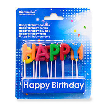 Свечи для торта Riethmueller Happy Birthday