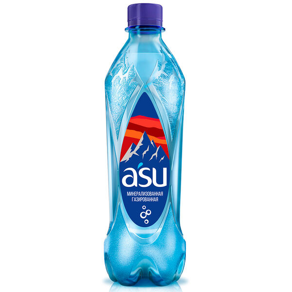 ASU Carbon вода минеральная газированная 0,5 л
