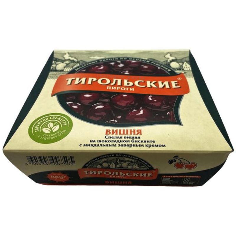 

Пирог Тирольские пироги Вишня с начинкой 250 г