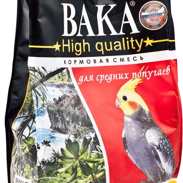 ВАКА High Quality корм для средних попугаев Злаковое ассорти