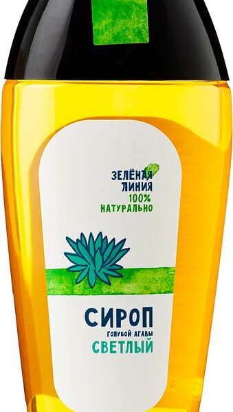 Сироп Зеленая линия Голубой агавы светлый 240г