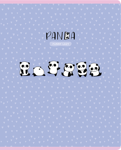 Тетрадь Meshu Funny panda, 48 листов, в клетку, дизайн в ассортименте