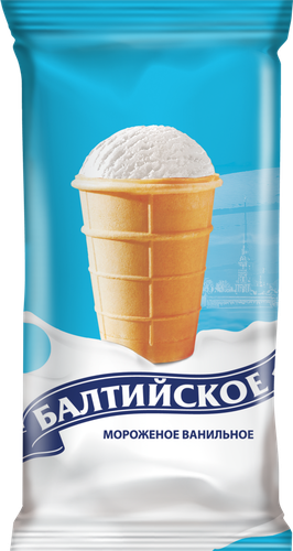 

Мороженое Балтийское ванильное в вафельном стаканчике 70 г