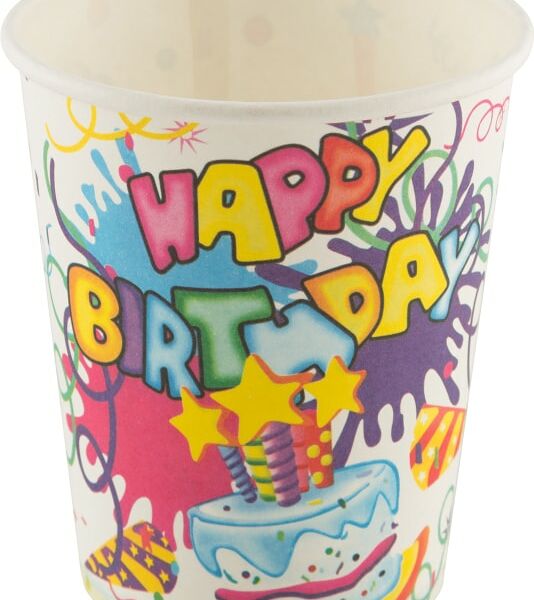 Стаканы бумажные Волшебная страна Happy Birthday 6шт