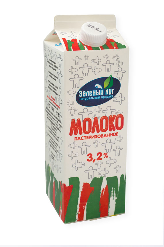 

Молоко Зеленый Луг 3.2%, 950 г
