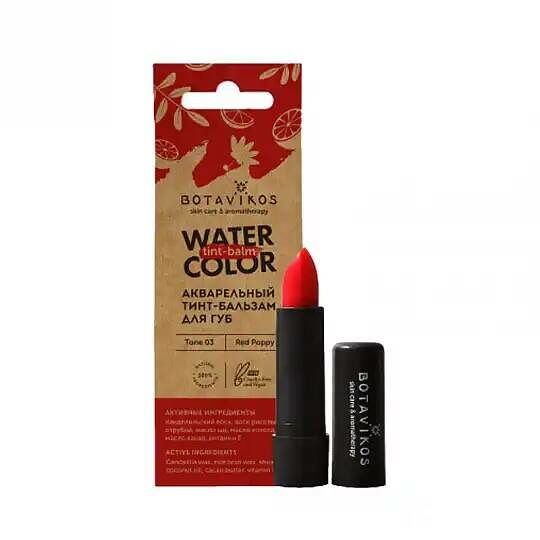 Тинт-Бальзам для губ Botavikos Water Color т.3 Красный мак 4 г