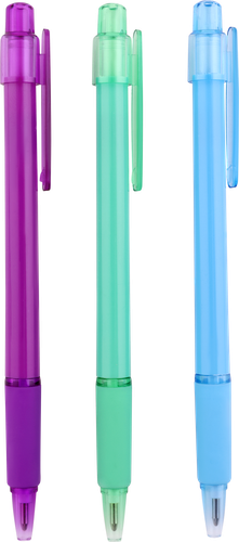 

Набор ручек Лента Kids Bright girl шариковые автоматические, синий 3 шт.