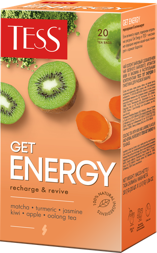 

Напиток чайный Tess Energy в пакетиках 20 шт. x 1.5 г