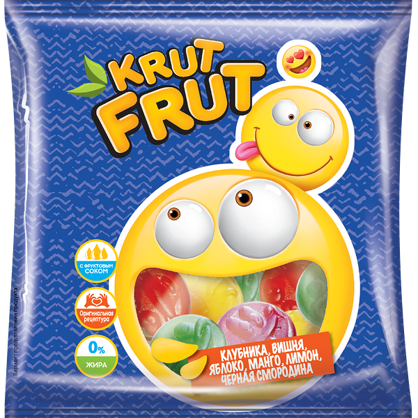 Мармелад жевательный KRUTFRUT Смайлики, 70г