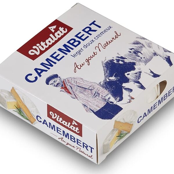 Сыр мягкий Vitalat Камамбер с белой плесенью 45% 125 г