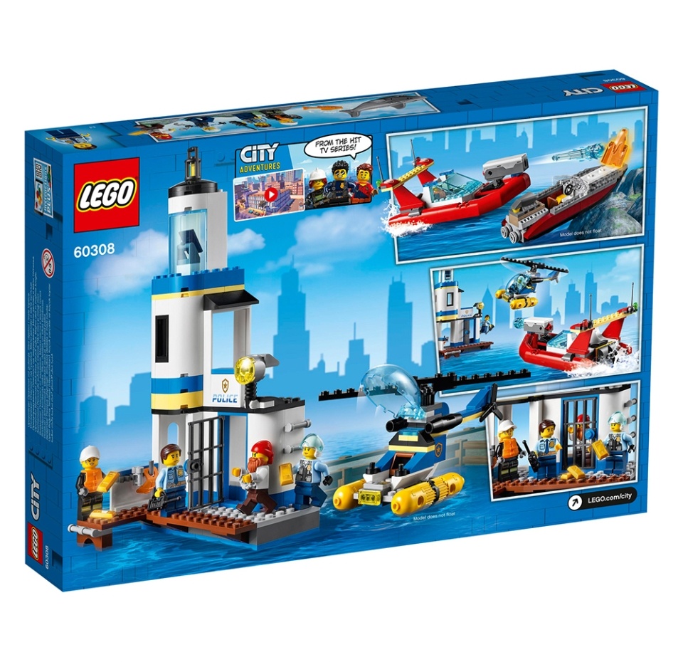 

Конструктор LEGO детский City Операция береговой полиции и пожарных, Чешская республика
