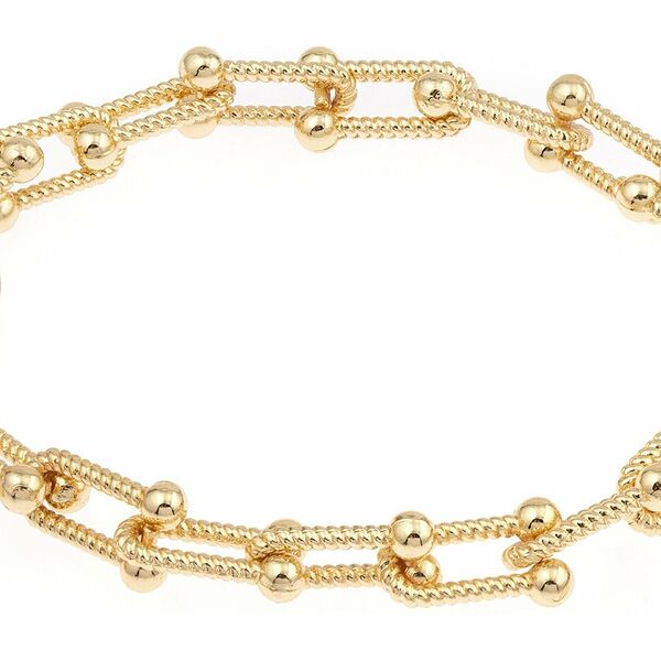 RONDA O/W 22/23 232Br Браслет, ювелирный сплав, фианиты, перламутр, золочение, р.20